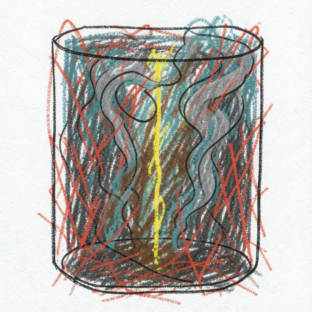 吸い込んだタバコの煙 吐き出しため息 artwork