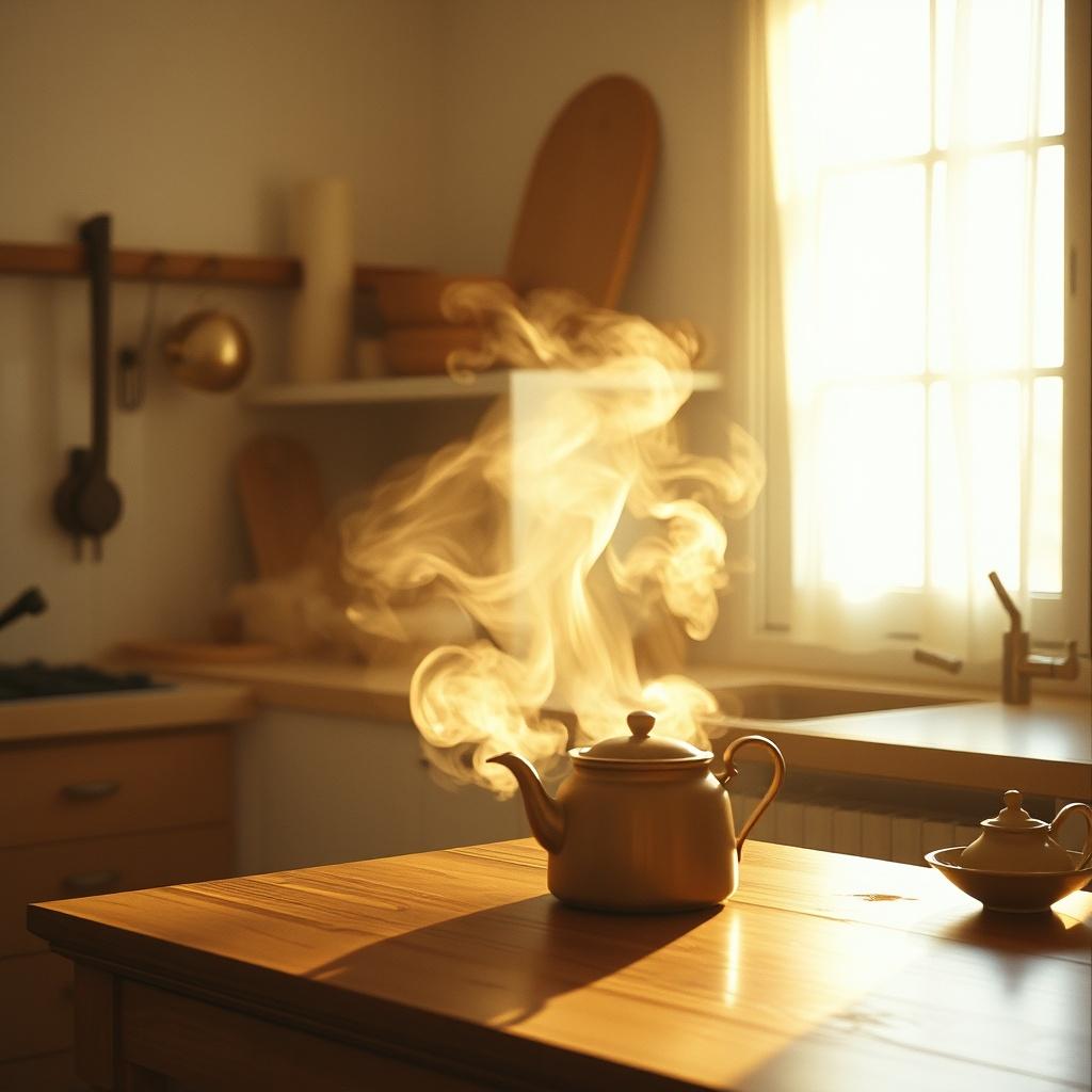 Sun Through the Kettle Steam artwork