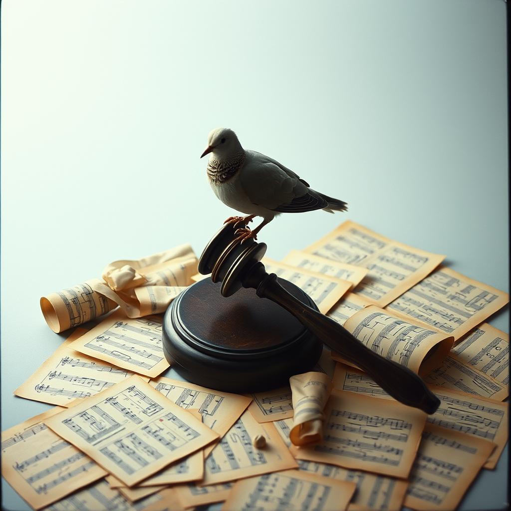 Image for gavel, stone, dove