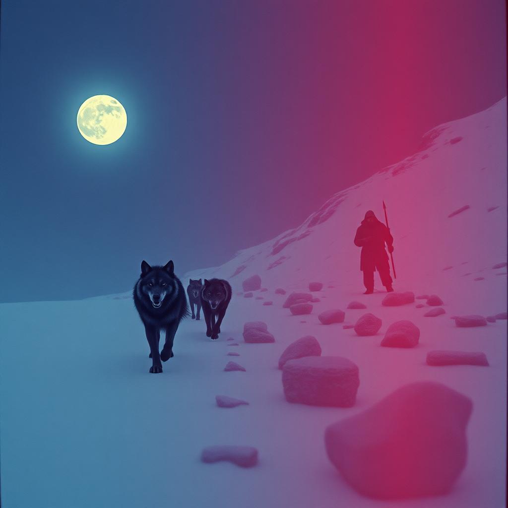 Rúnir kalla í myrkri nótt artwork