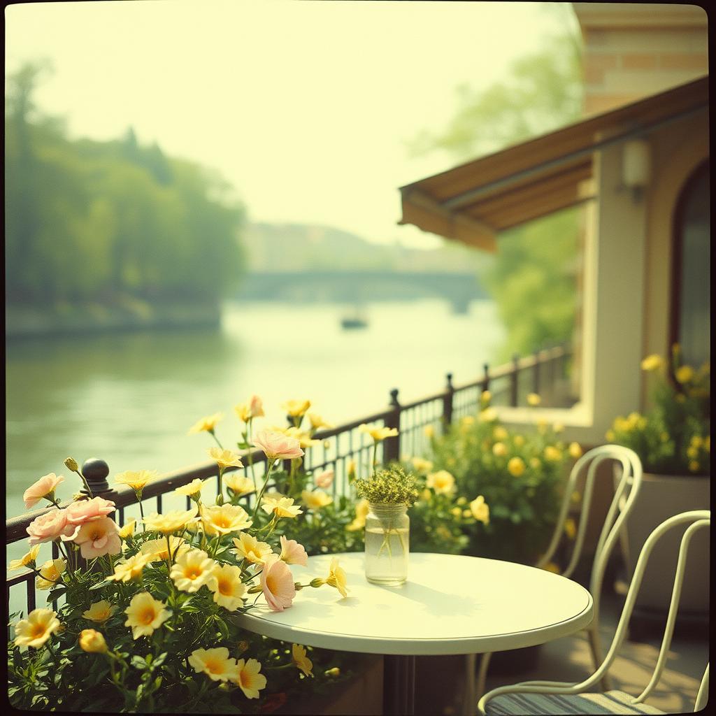 A little song bloomed by the river