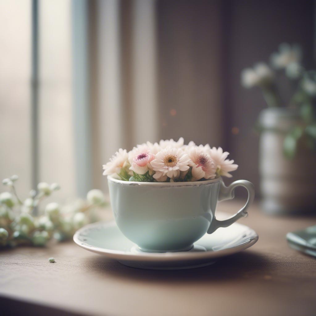 借 一杯茶靜華 artwork