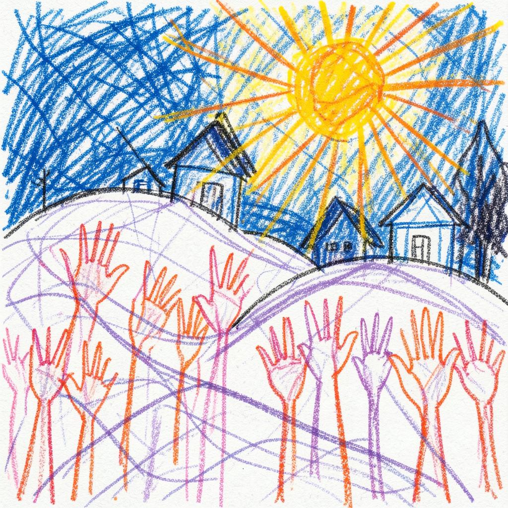 Joyful Hearts in the Snow artwork