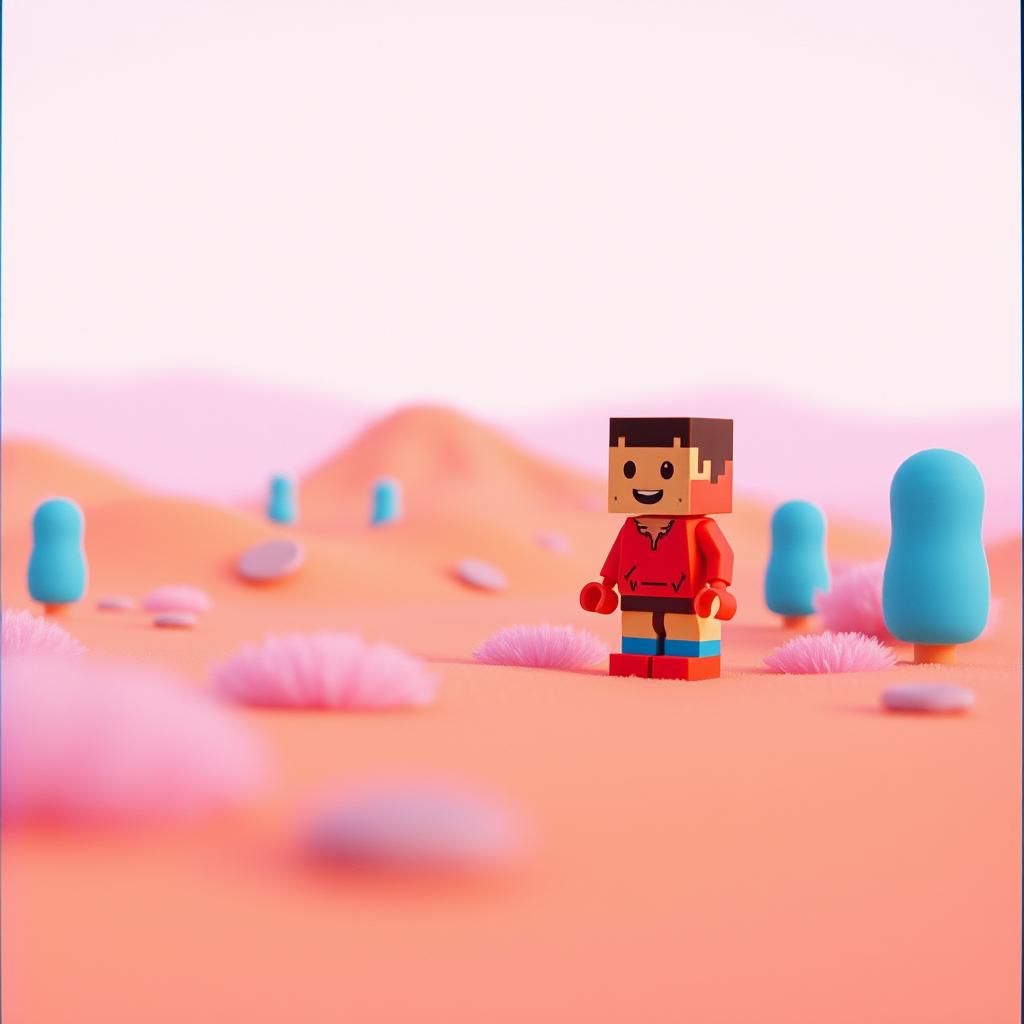 I really want to play with a Minecraft toy artwork