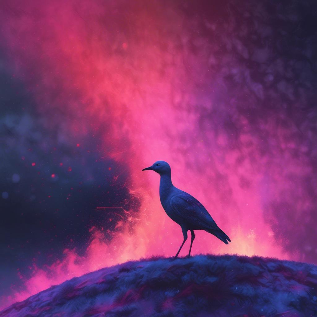 Maze of dark red artwork