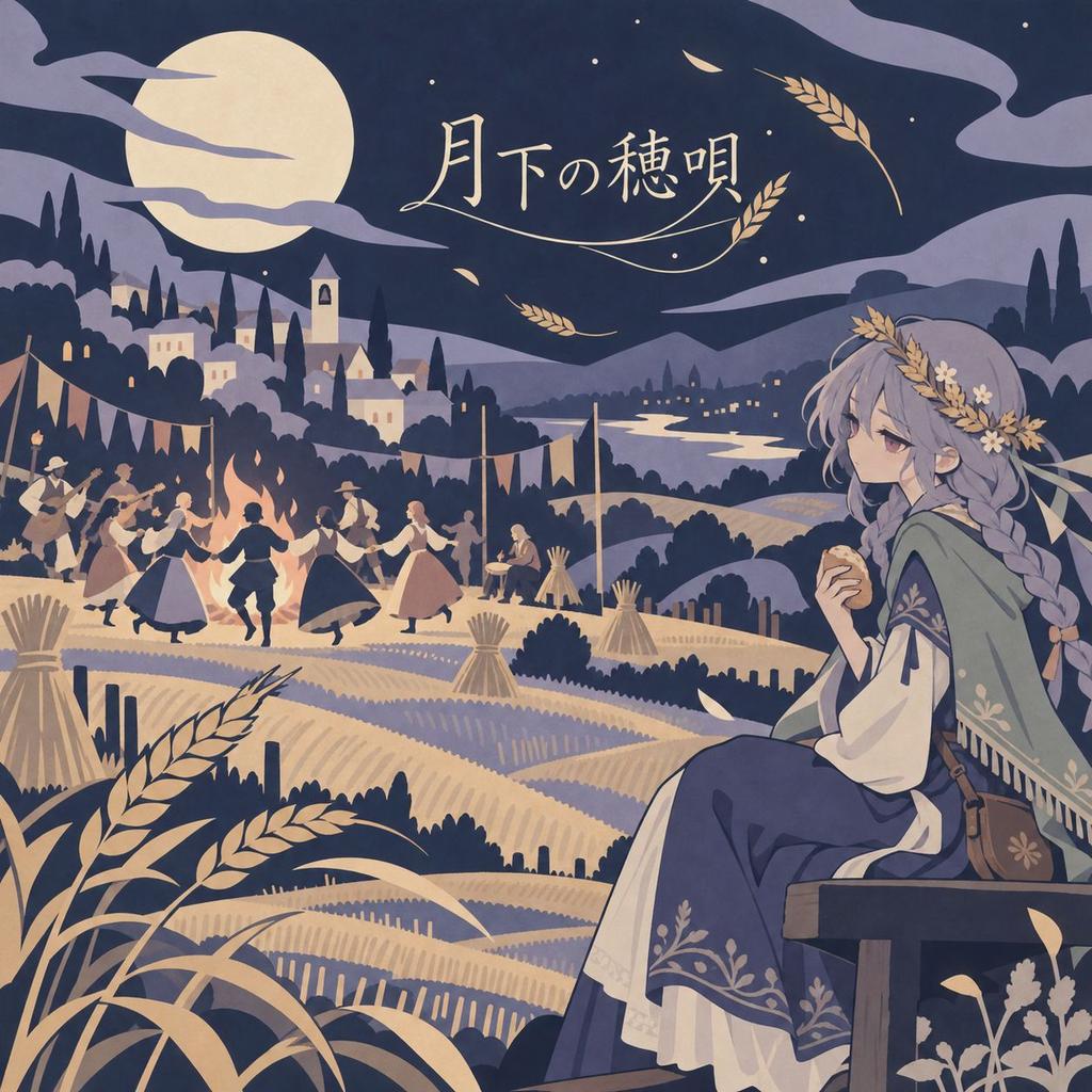 月下の穂唄 - Cozy DnB Folk artwork