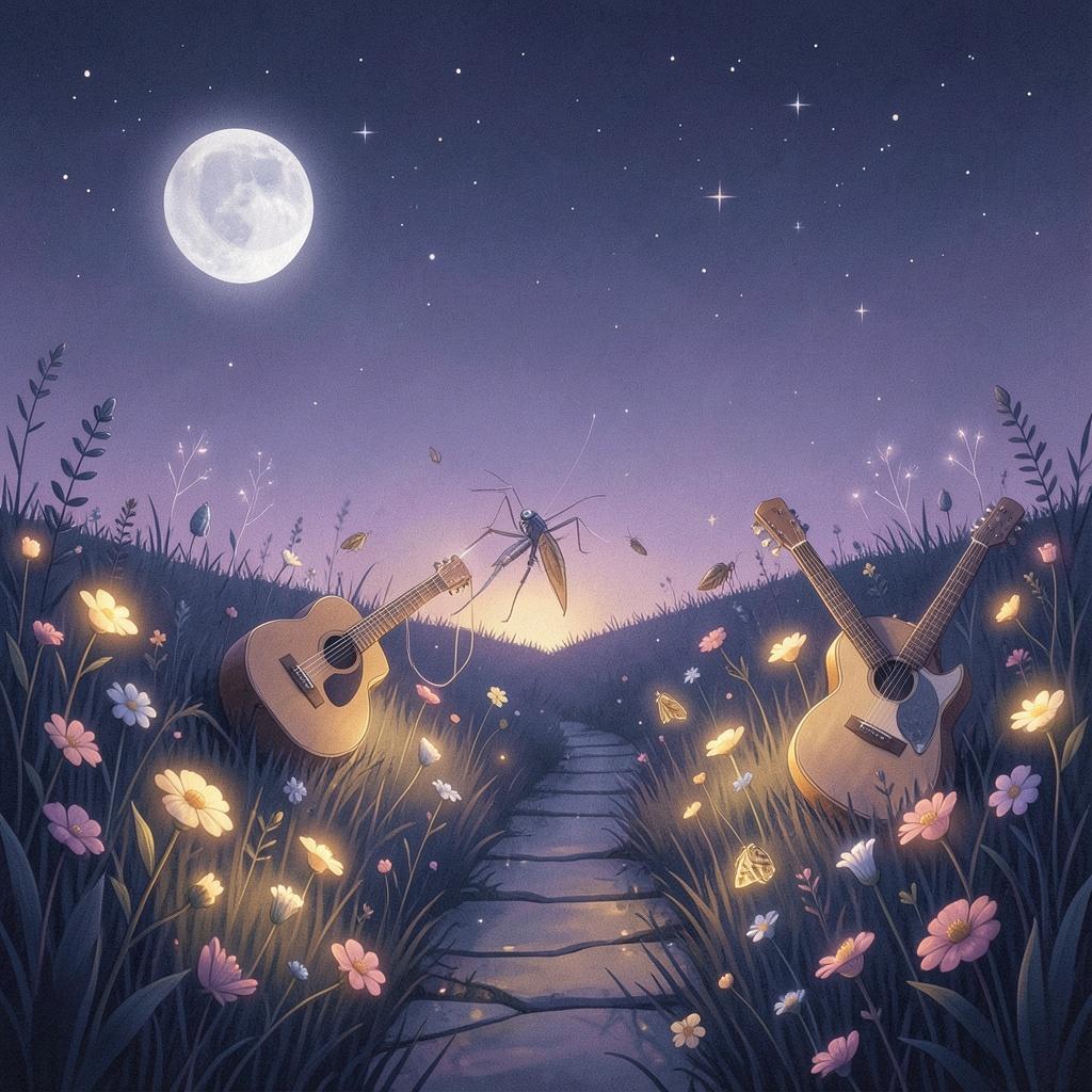 짱. At moonrise on a late summer evening artwork