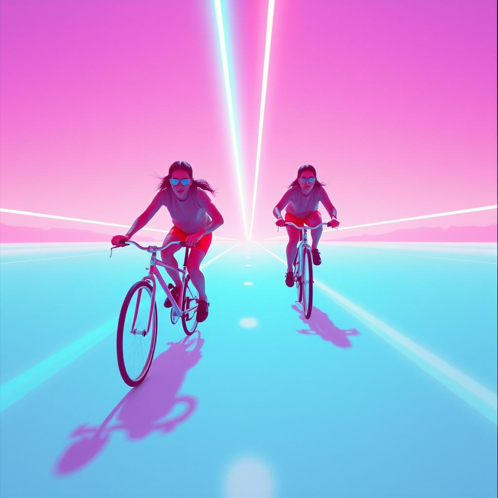 Twins Running in Sync artwork