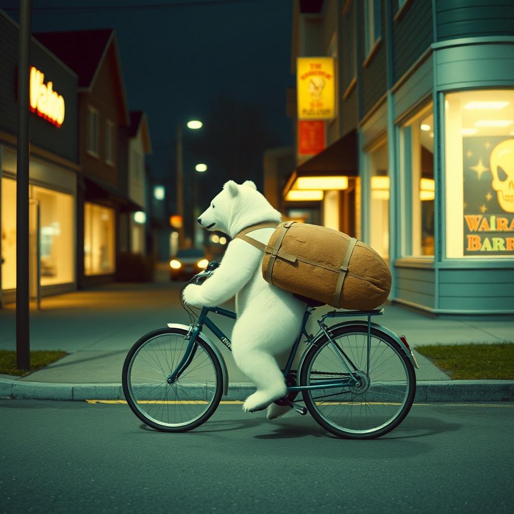 White Bear in a Quiet Neighborhood artwork
