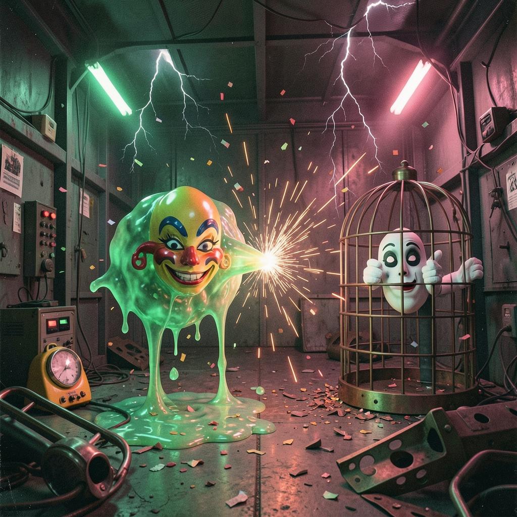 a Pantomime a Prank and a Blob artwork