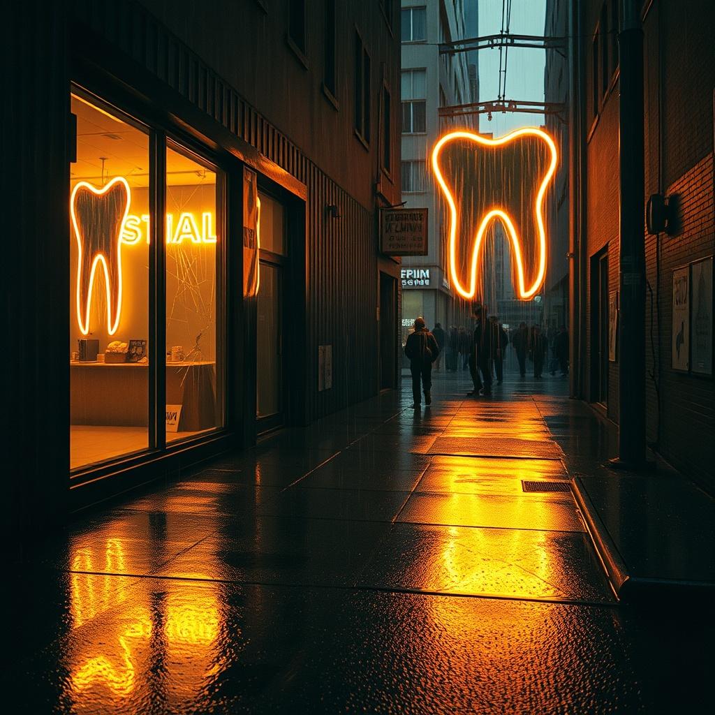 Gold-Zahn im Rückspiegel artwork