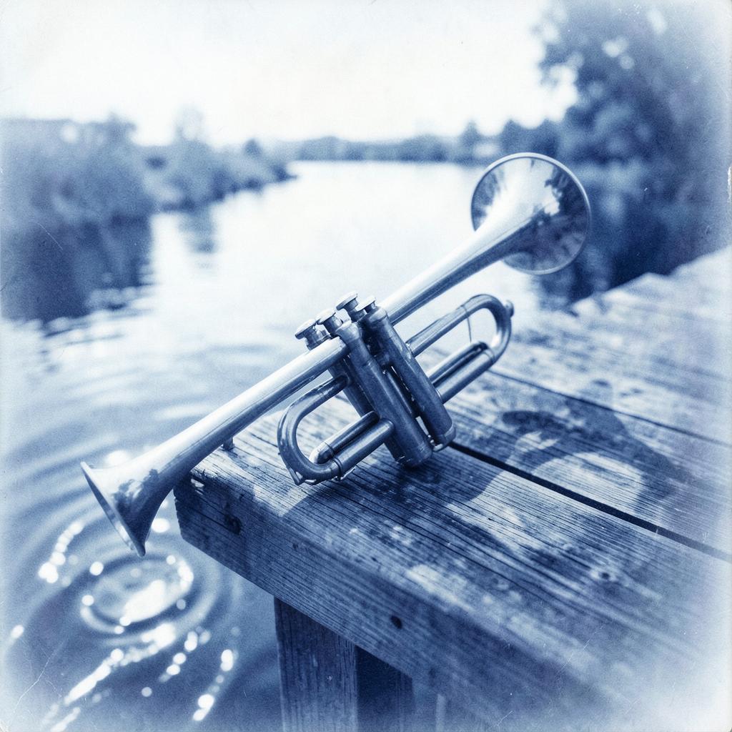 Poolside trumpet artwork