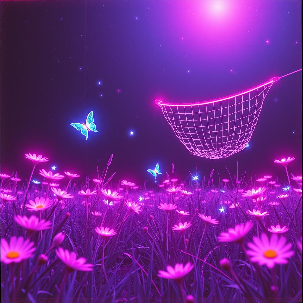 I'm walking through the virtual field artwork