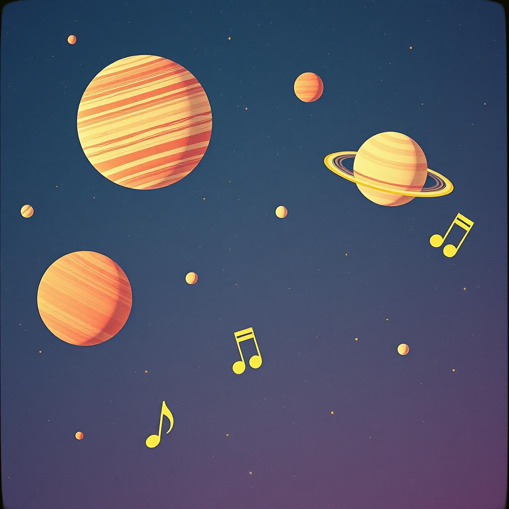 Astronautin fliegt zum Jupiter artwork