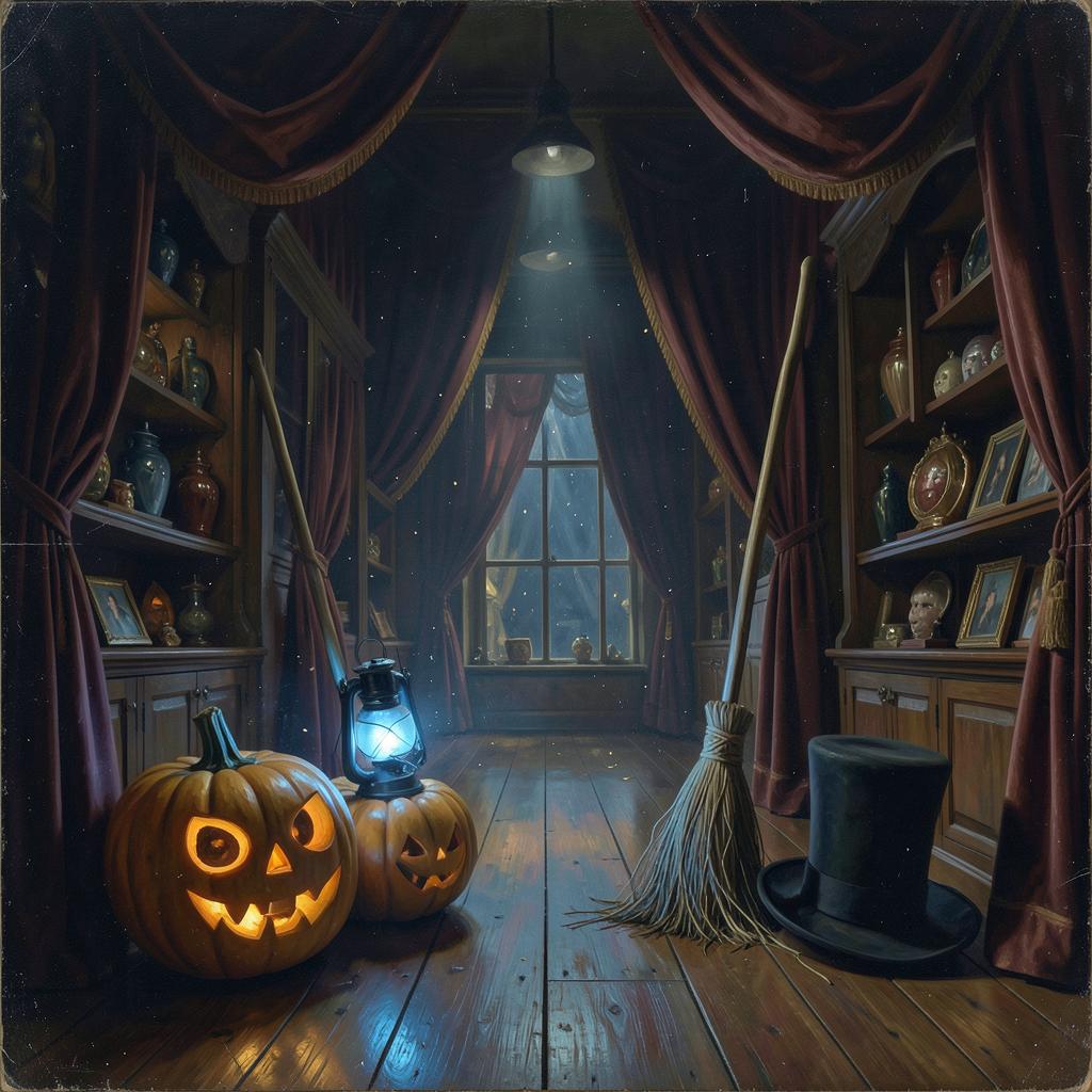 Aisle Blue Halloween artwork
