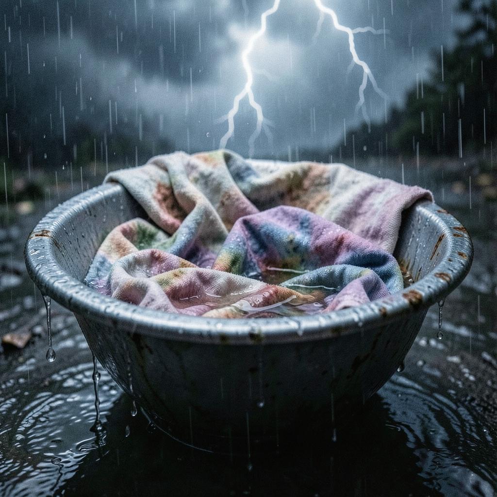 Laundry In The Rain artwork
