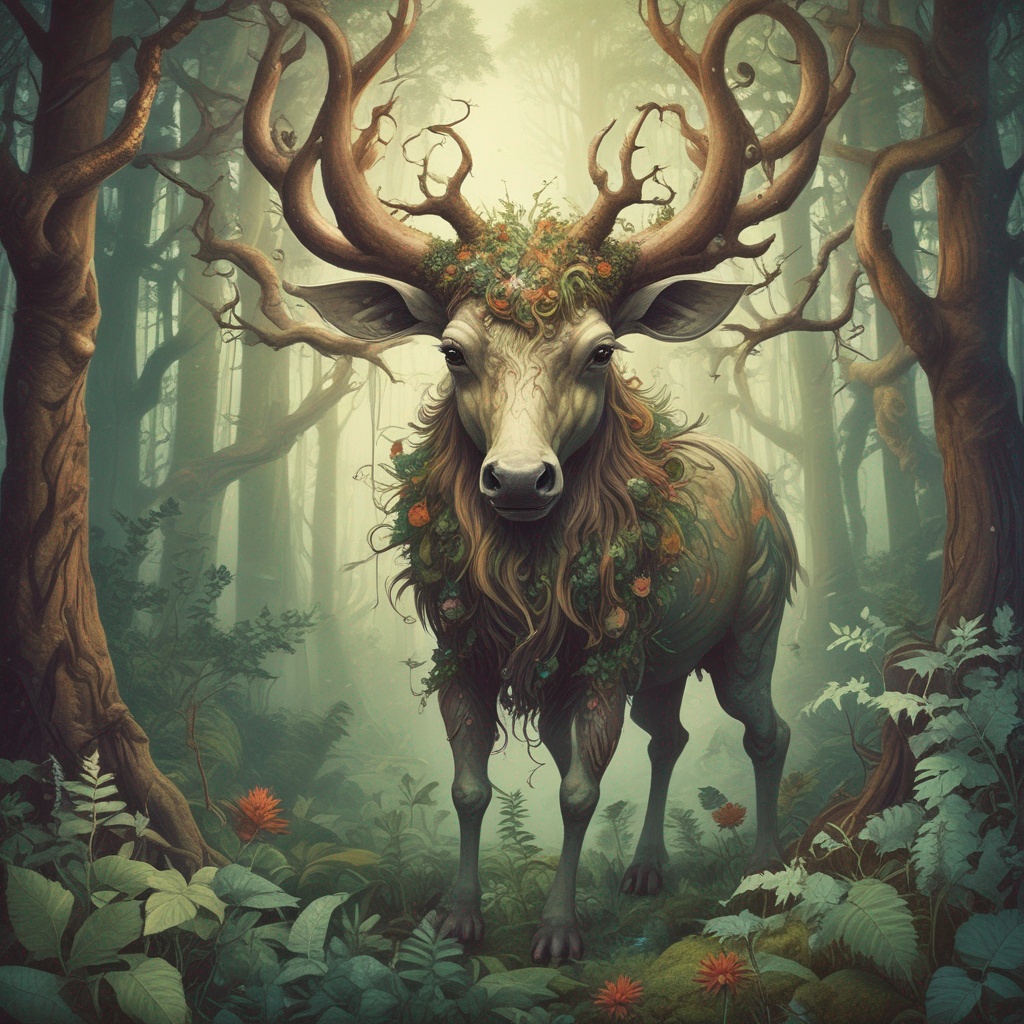Jabberwok grunge artwork