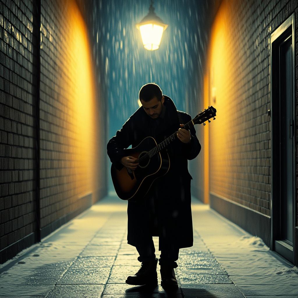In the winter rain artwork