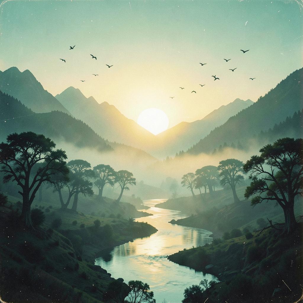 Sunrise in the Mountains artwork