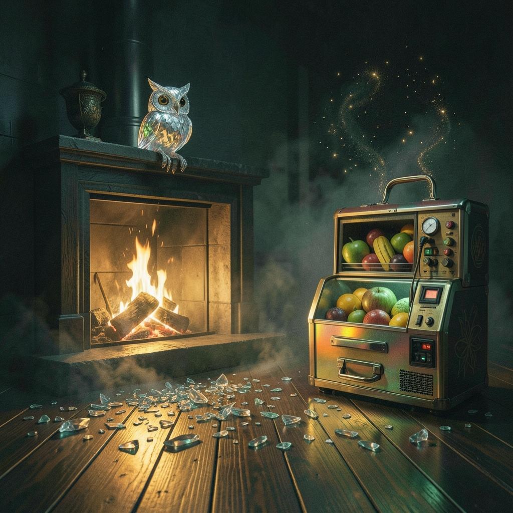 Хрустальная сова artwork