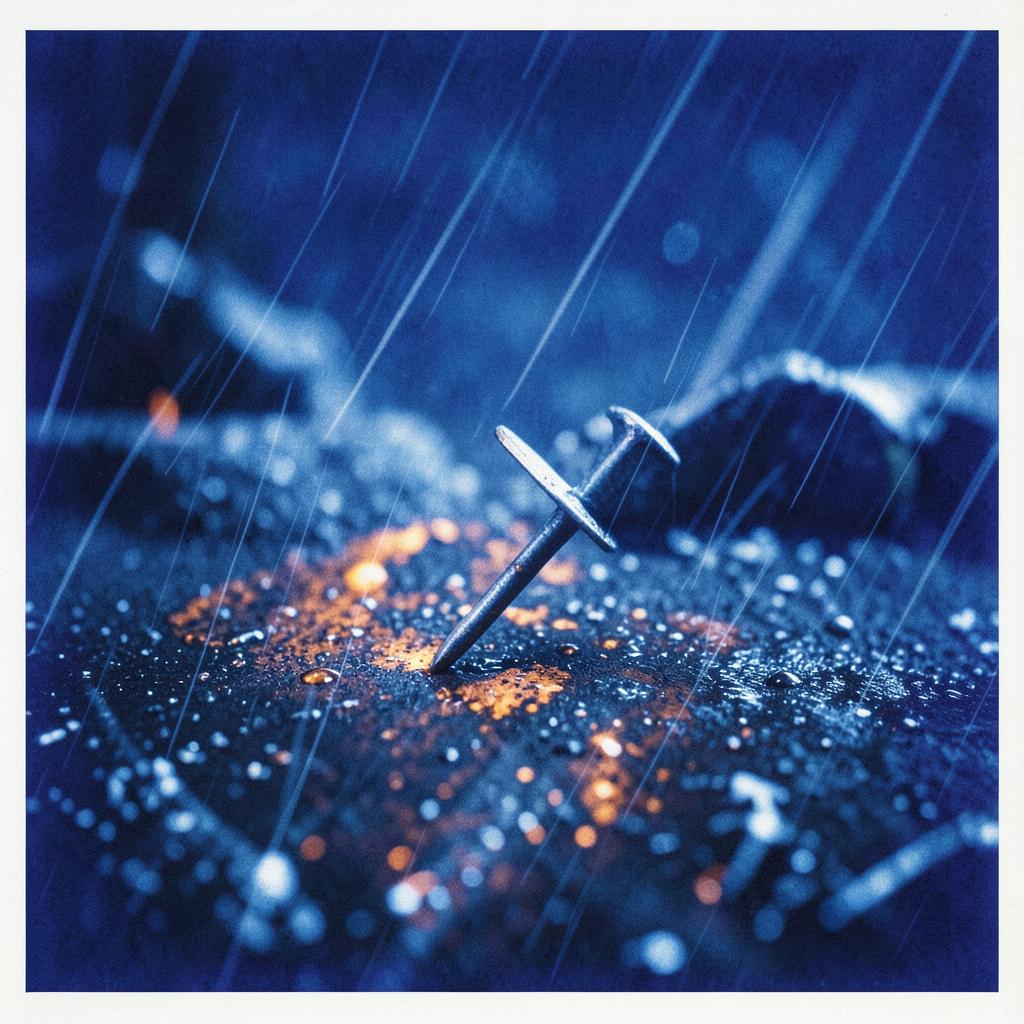 BYA: LA-Metal, Title: Wildfire in the Rain, artwork