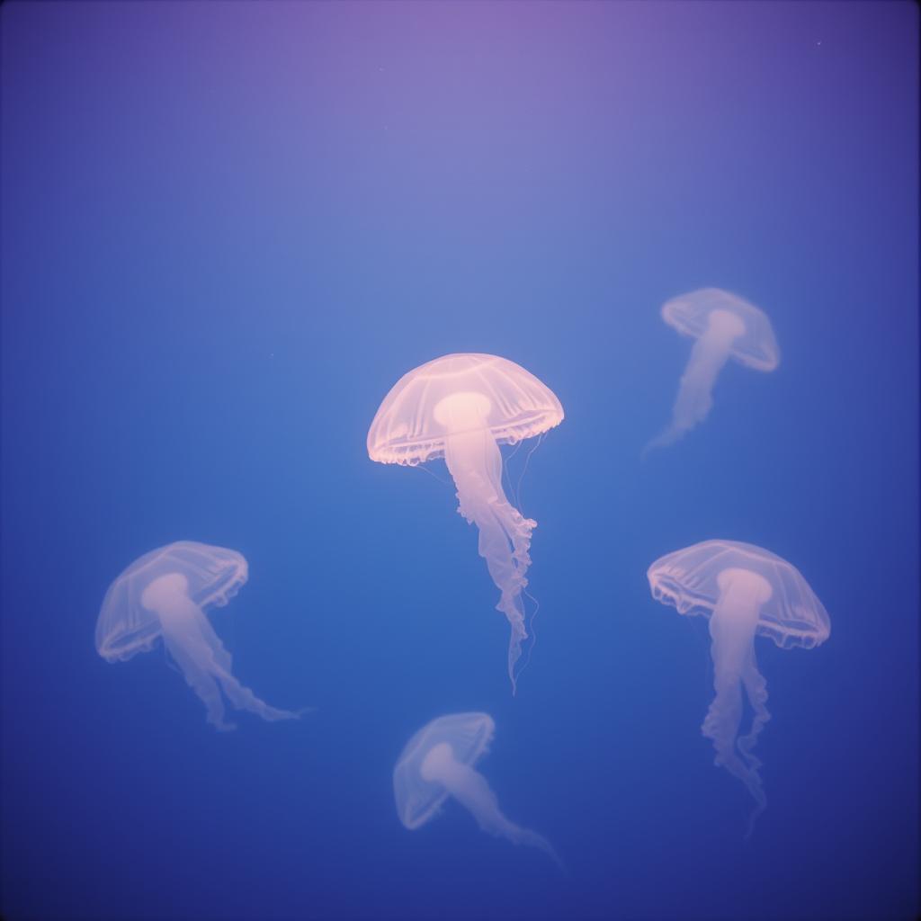 Deep underwater artwork