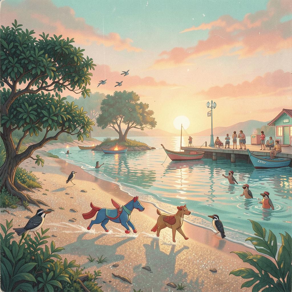Two Dogs on Island Country artwork