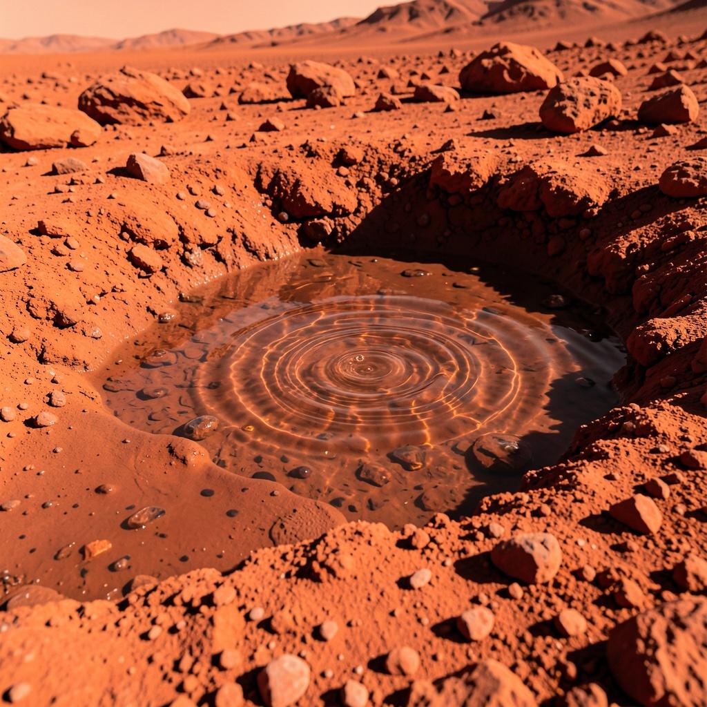 Water on Mars artwork