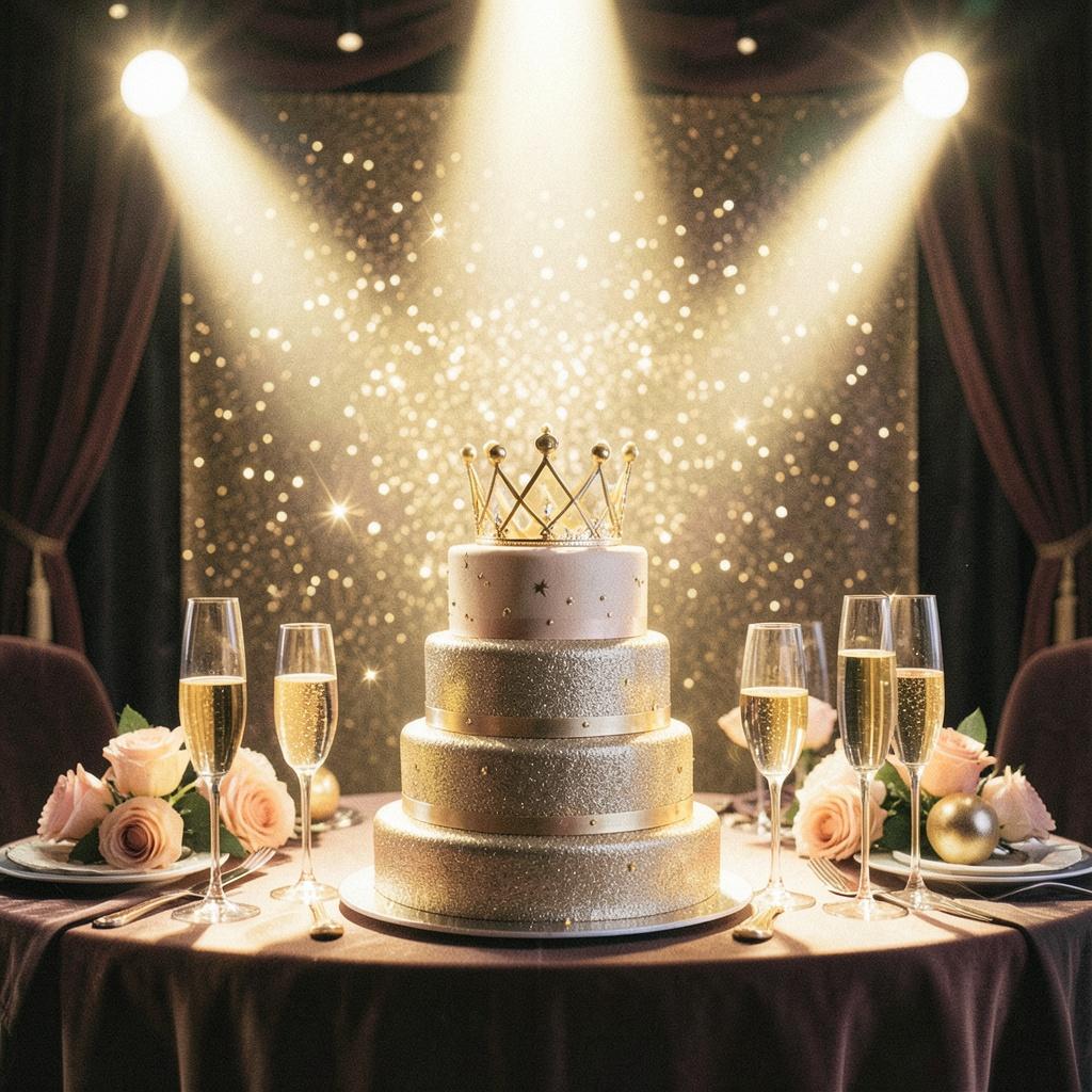 Gold Cake Candle artwork