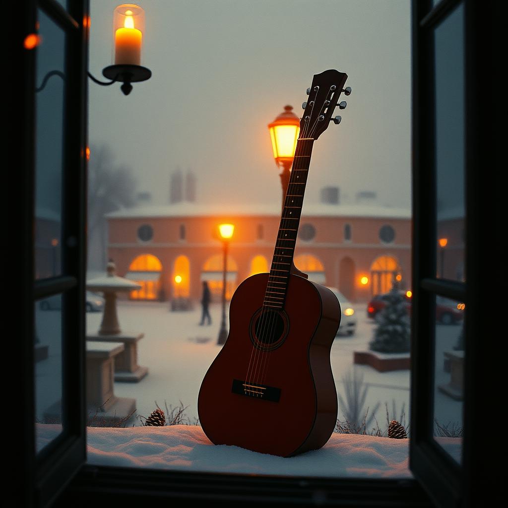 🎄 Title: “Luces en el Frío” artwork