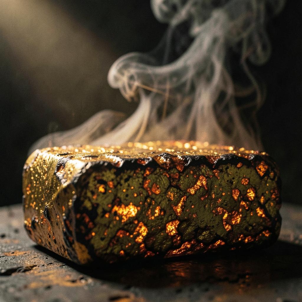 El Oro es probado por el Trading artwork