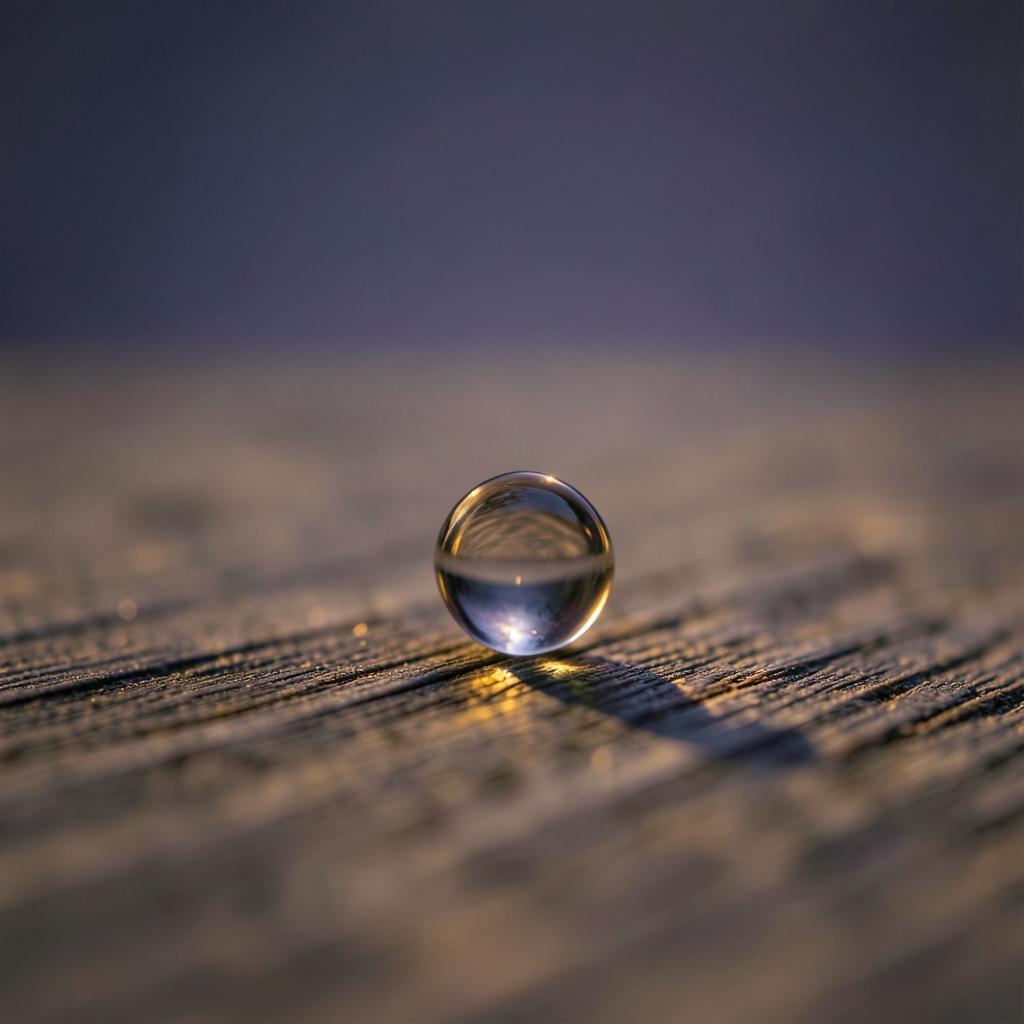 Levitation of a droplet artwork