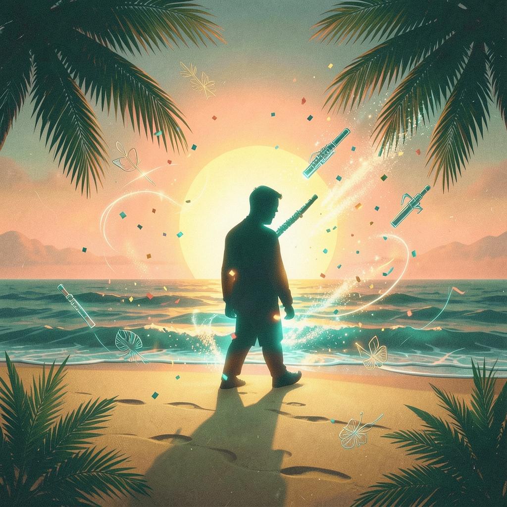 Coconut waves artwork
