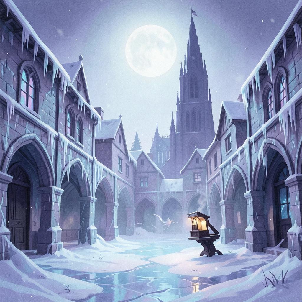 Snowfall in the Cursed Village artwork