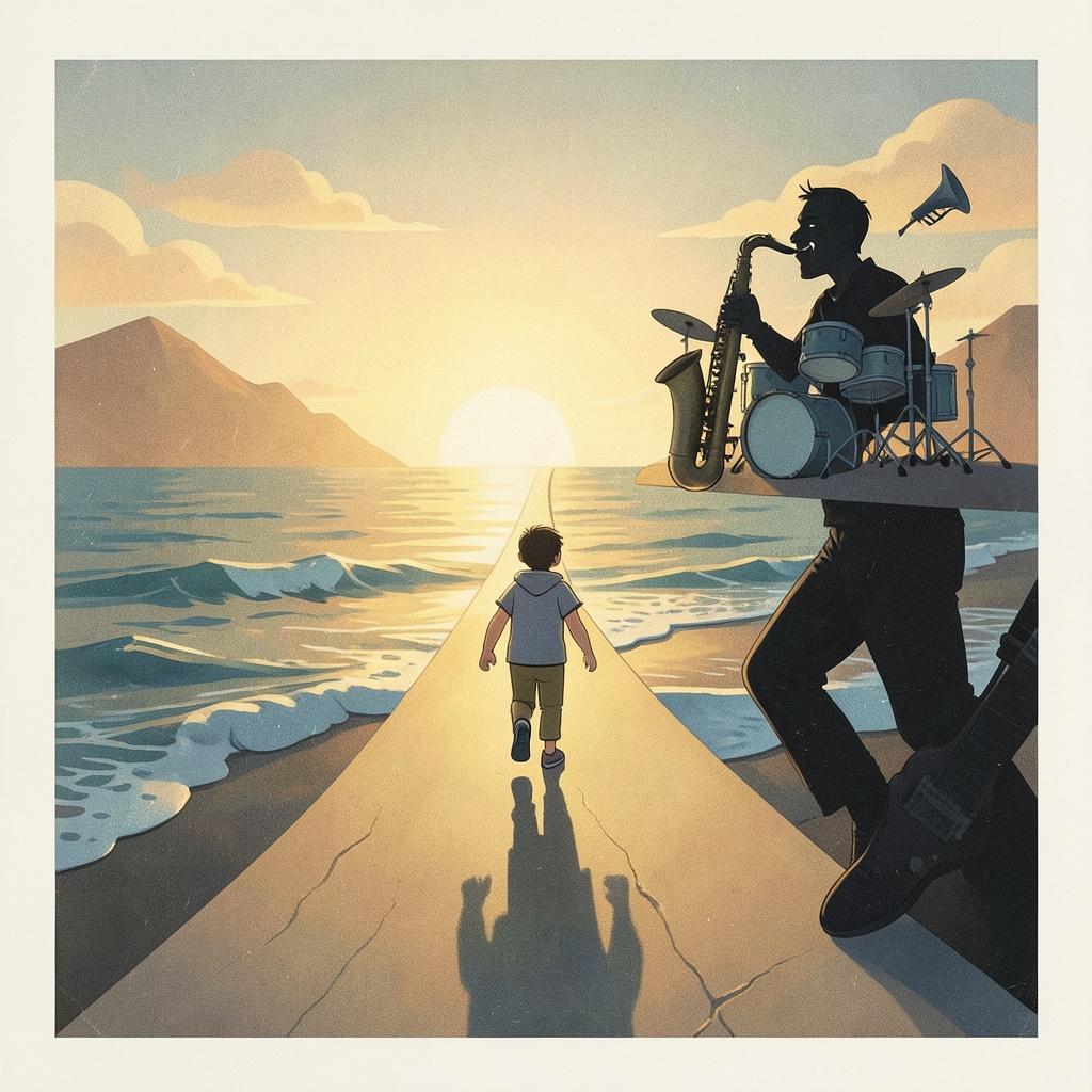 Time flows like the sea artwork
