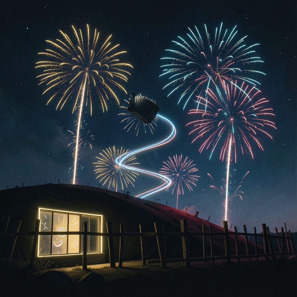 Let's light up the sky artwork