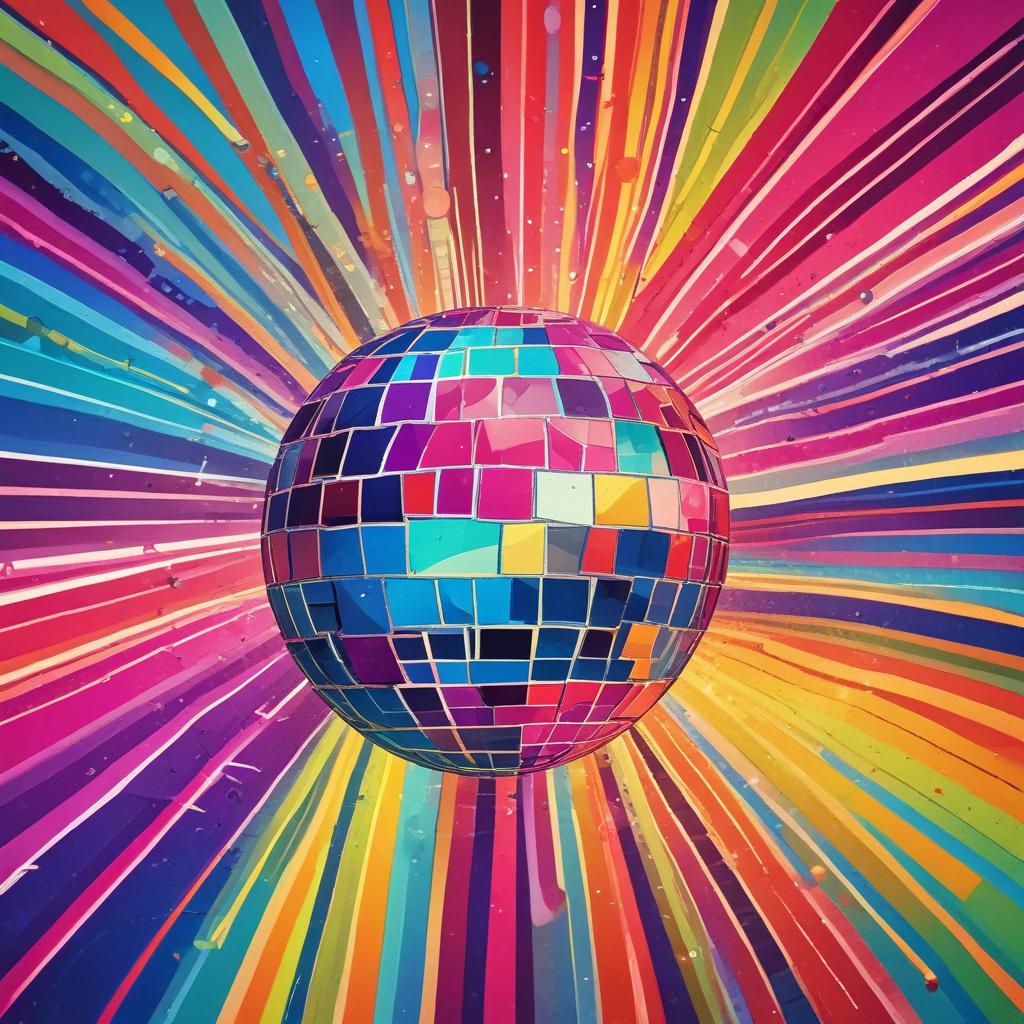 Funky time on the dance floor artwork