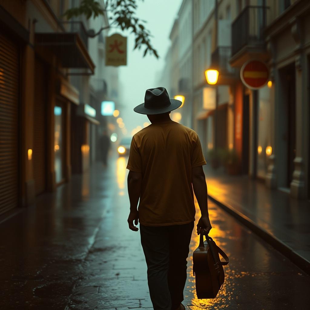 Charlot en la Lluvia artwork