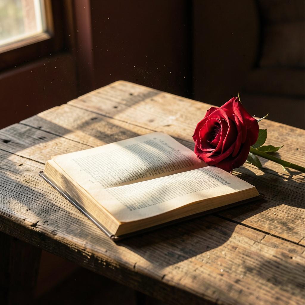 Розы и книги - дружеский перевертыш artwork
