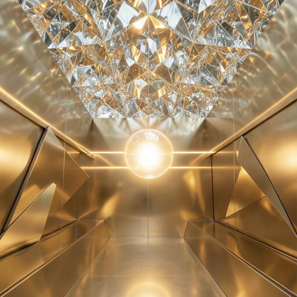 Chrome Atrium - Elegant Chrome Energy artwork
