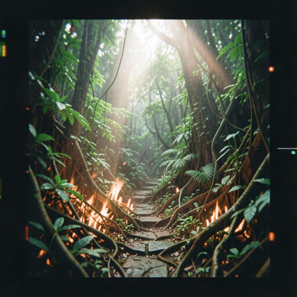 Green Fire Beyond the Ridge artwork
