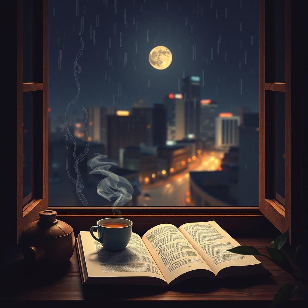 Rainy Night Reading artwork