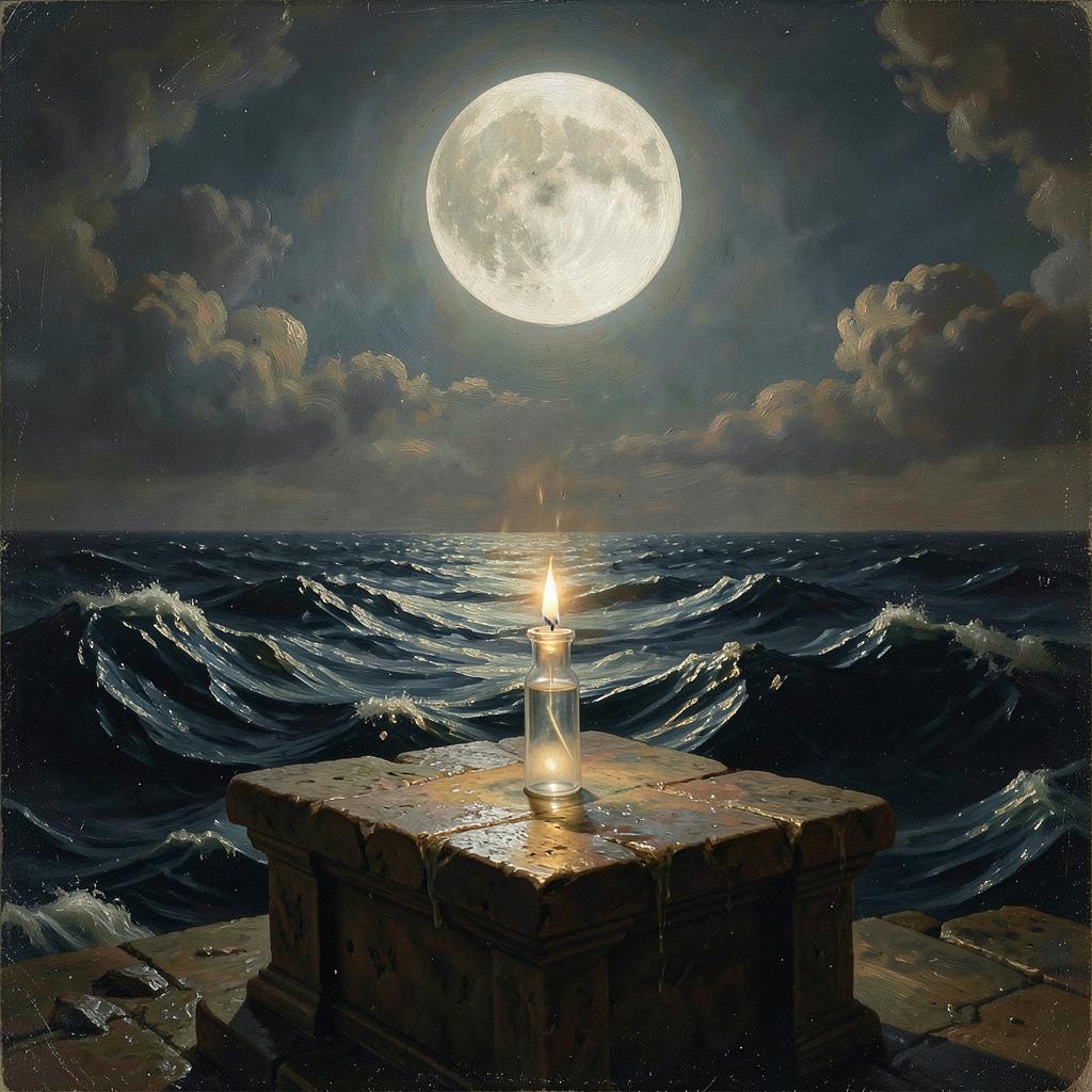 白夜の海