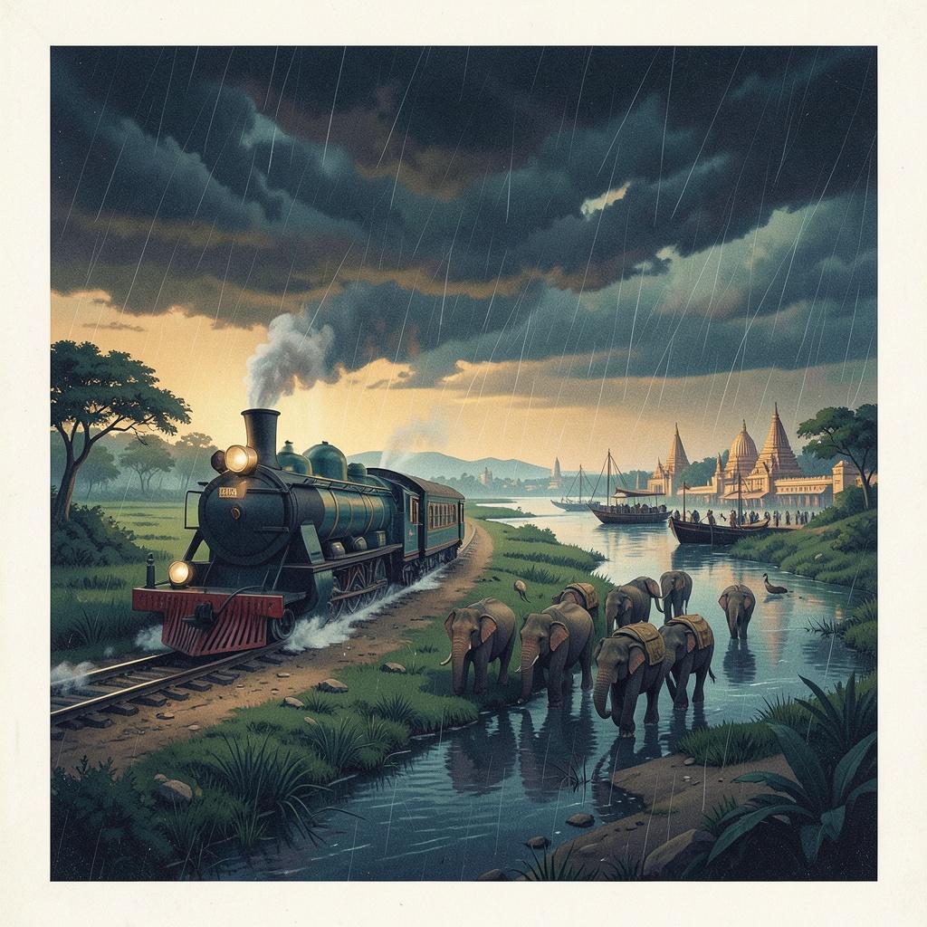 Elephant Ride to Calcutta artwork