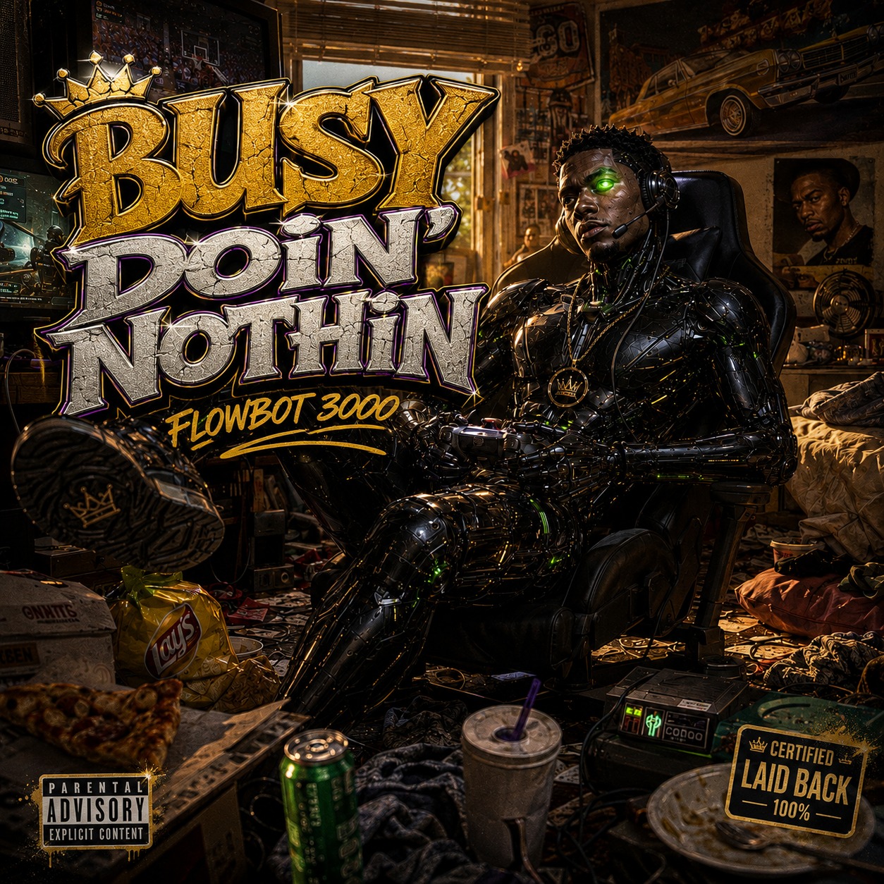 FlowBot 3000: BUSY DOIN’ NOTHIN artwork