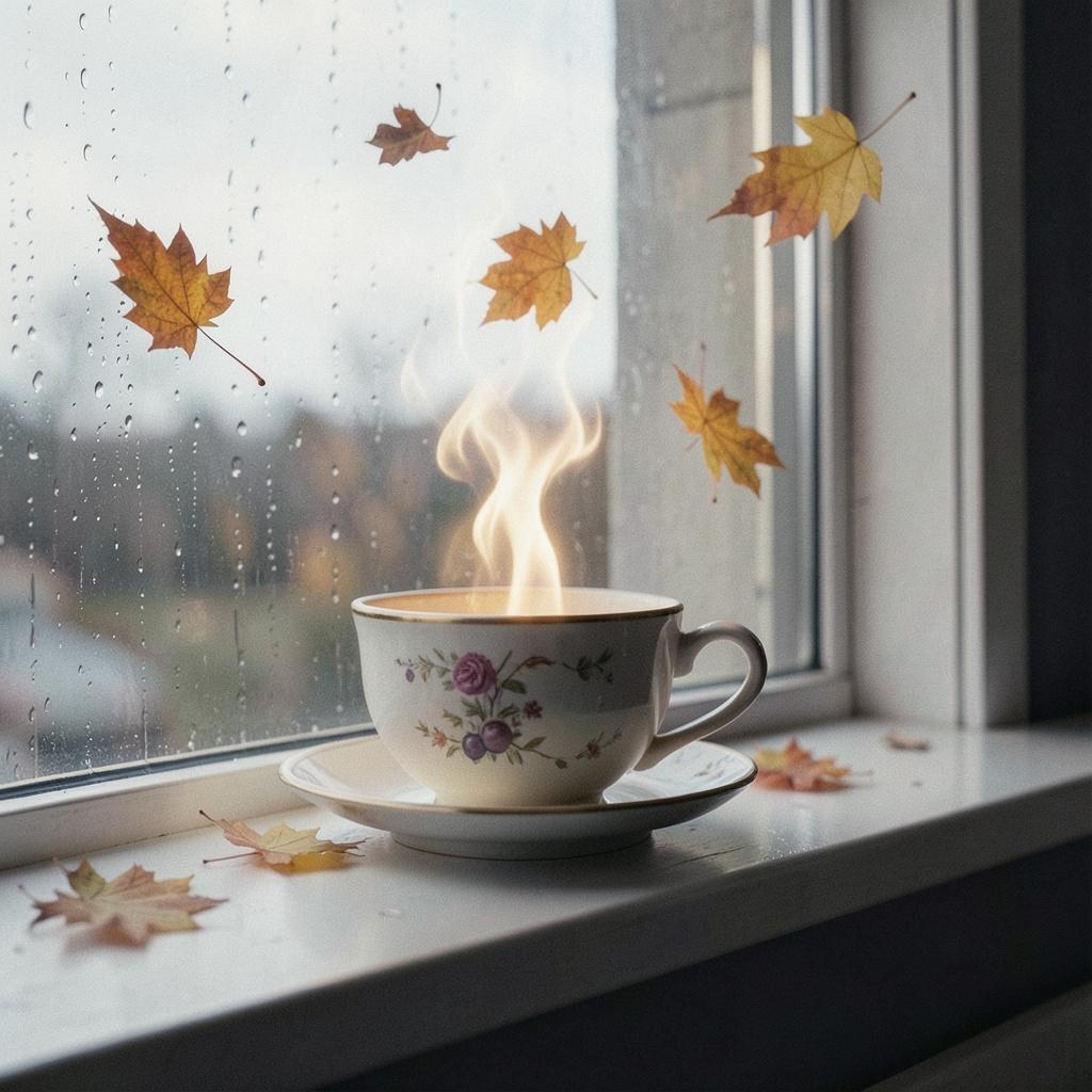 Tasse de thé fumant {2} Suno lyrics, thaita poetry artwork