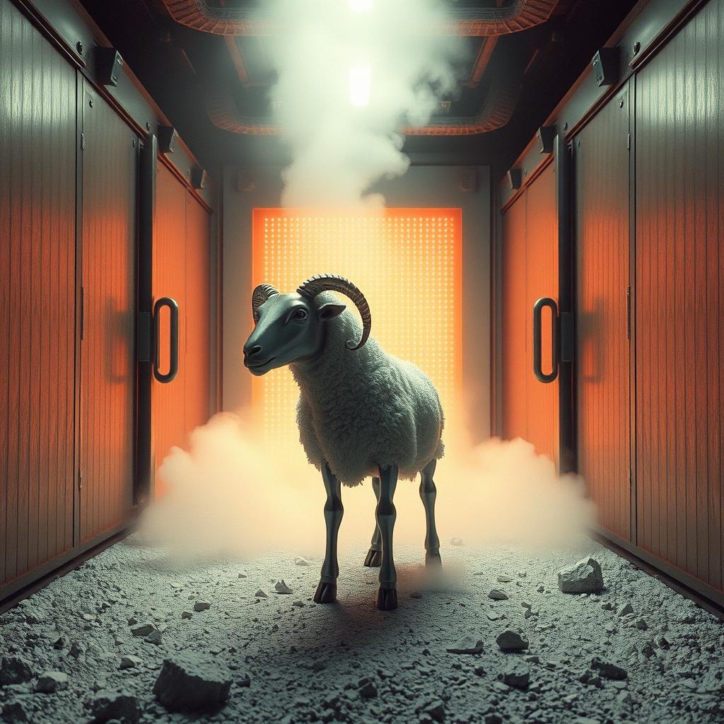 Lamm aus Stahl - Agnus Dei artwork