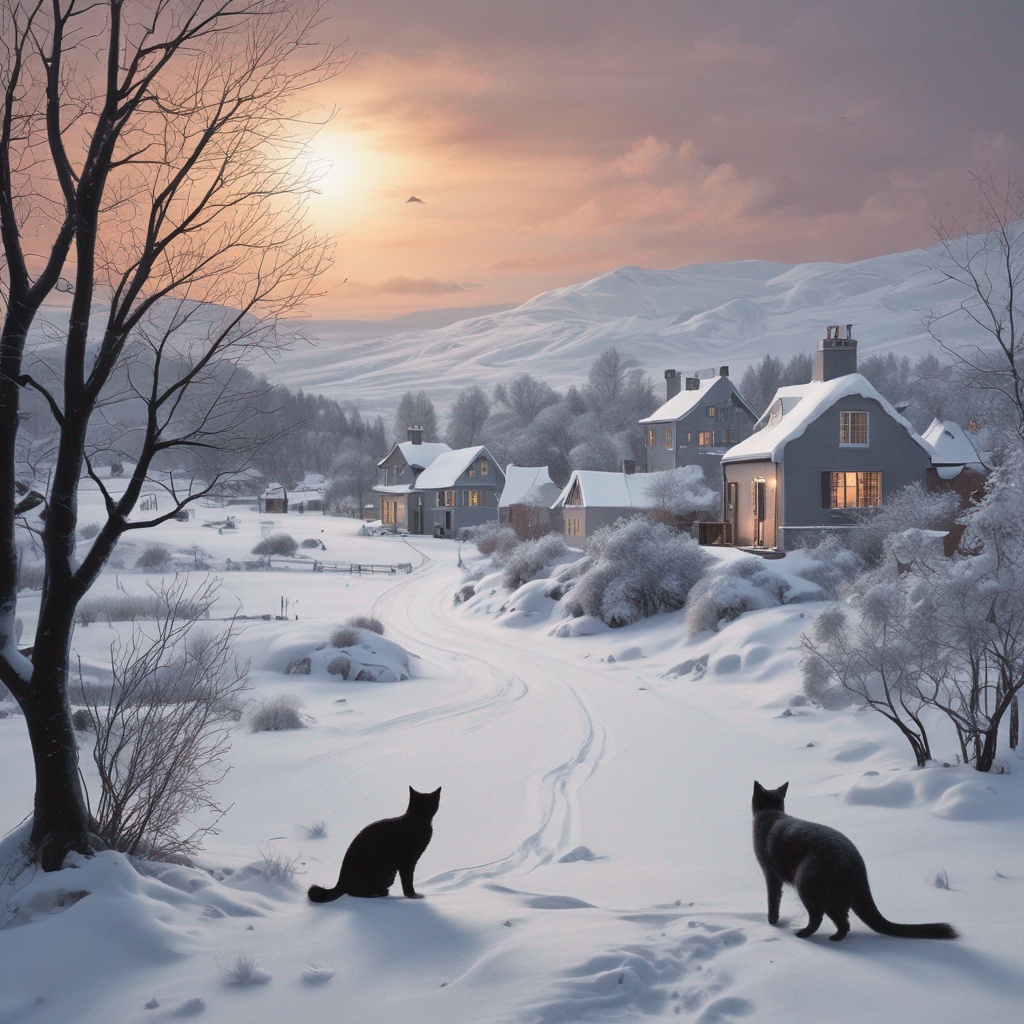 Человек и кошка artwork