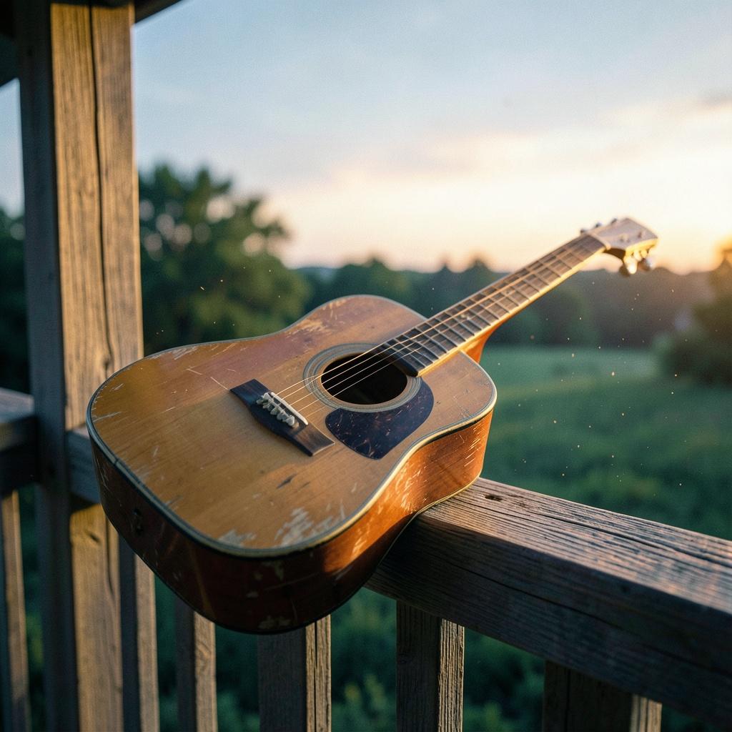 Pochette de Guitare sur la Terrasse