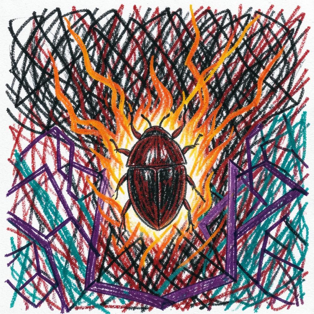 💯Matrix Ank  Egyptian bug, scarab code 🪲🕉️ 💫 artwork